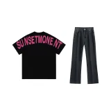 Черный топ + Черные брюки