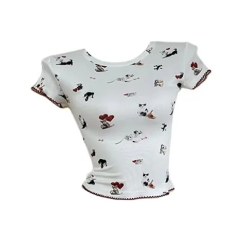 MO VOICE Стандартная T-рубашка Женская Белая