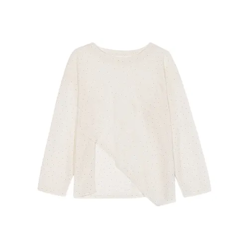 ERIRI Стандартная T-рубашка Женская Экрю