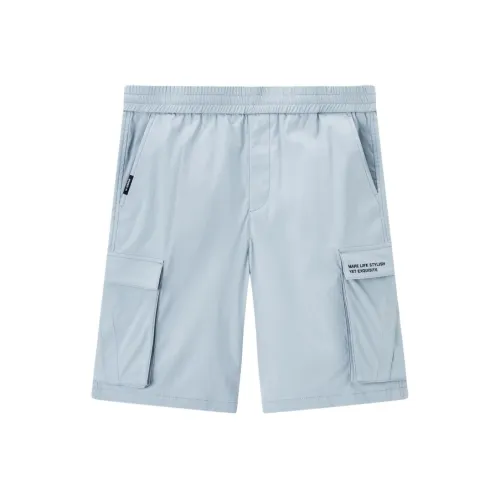 Jiumuwang Мужские брюки Expert SS25 Повседневные шорты Свободный крой Мужской Далёкий Небесный Синий