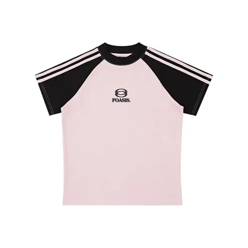 FOASIS Т-рубашка с оборванным рукавом женская розовая