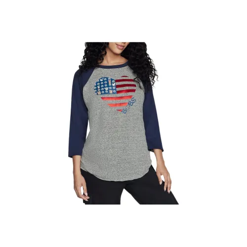Skechers Bobs American Luv T Shirt Женская Серый