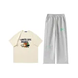 Абрикосовый топ + серые штаны