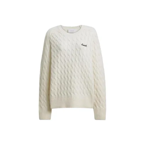 COACH FW24 Свитер Женский Айвори Белый