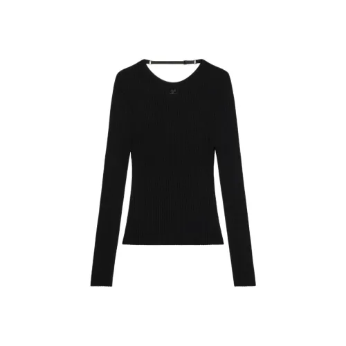 COURREGES Черный/Черный Женские Свитеры