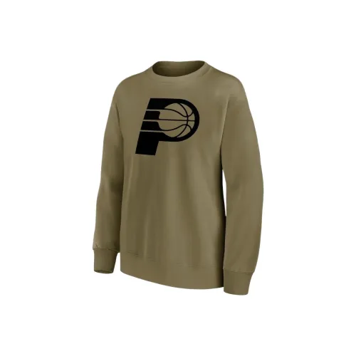 NBA x Fanatics Branded Indiana Pacers Толстовка Женская Оливково-зеленая
