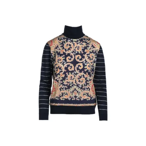 ETRO Темно-синий Женские кашемировые свитеры