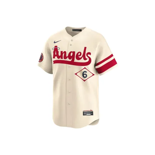 Nike x MLB Anthony Rendon Los Angeles Angels Городской Connect Футбол Джерси Мужской Крем