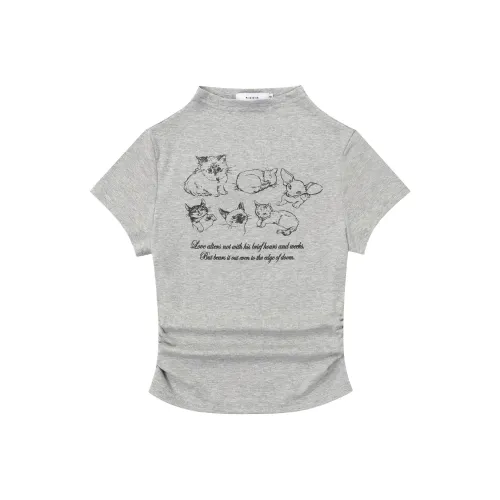 ASW ONLINE T-Shirt Женская Серого цвета