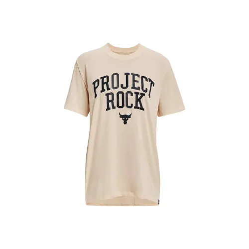 Under Armour Кремовый Пудра Женские T-рубашки