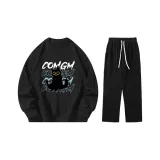 Комплект одежды (Черный топ + Черные штаны)