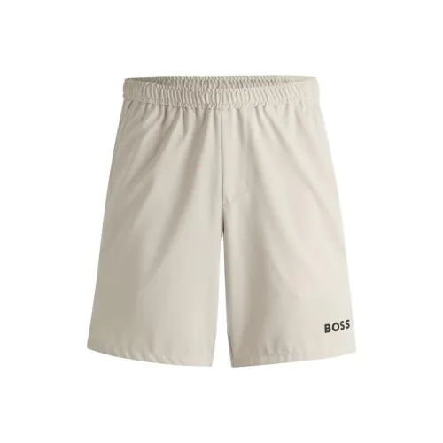 Hugo Boss x Matteo Berrettini FW24 Повседневные шорты Мужские Светлый Бежевый