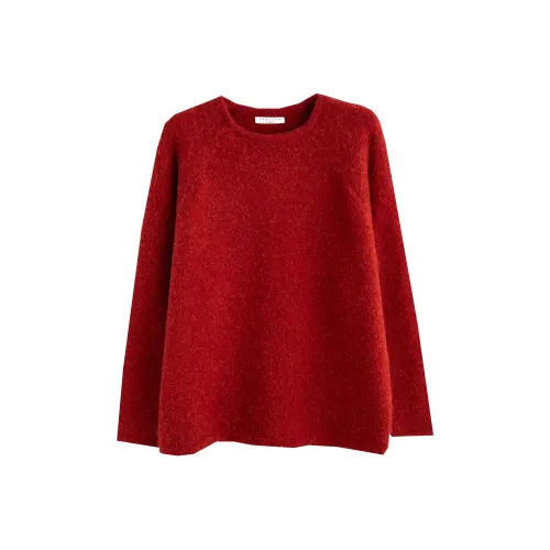 Tonlion Свитер Женский Темно-Красный