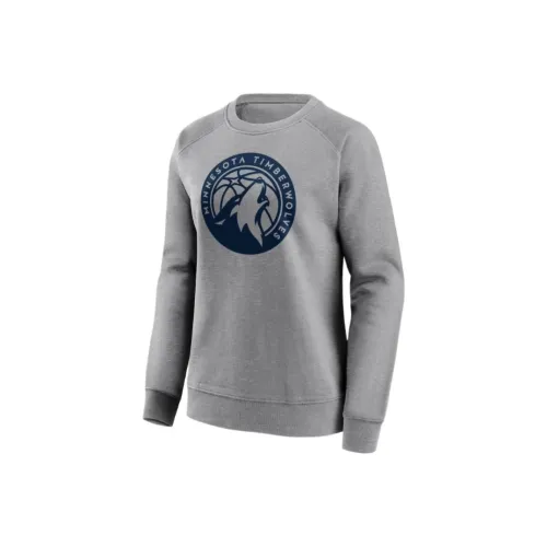 NBA Fanatics Minnesota Timberwolves Толстовка Женская Серого цвета