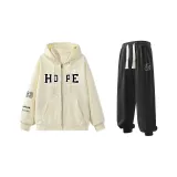 Комплект (Хаки Свитшот + Черные Спортивные Штаны)