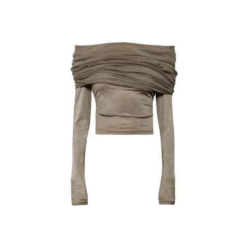 Christopher Esber T-Shirt Женская Светлая Оливково-Зеленая