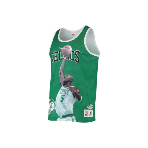 NBA Boston Celtics Team Ness Kevin Garnett Kelly Зеленый Баскетбольная Джерси Мужской Зеленый