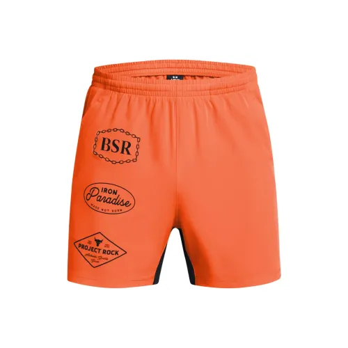 Under Armour ProjectRock FW24 Ultimate Хвост платья Повседневные шорты Мужской Апельсин