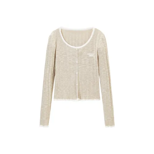 LEDIN Бежевый верблюжий женский трикотаж