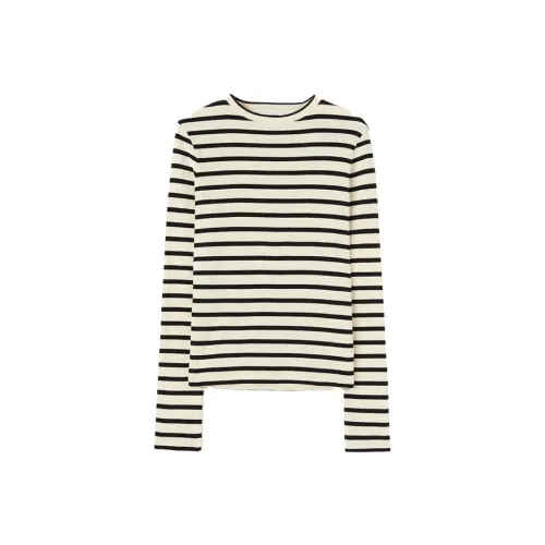 JIL SANDER Женские рубашки с черно-белыми полосами