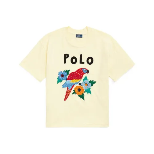 Polo Ralph Lauren Т-рубашка с оборванным плечом женская желтая