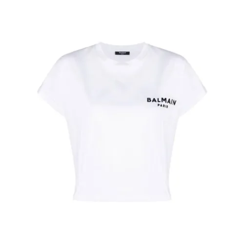 BALMAIN SS23 T-рубашка Женская Белая