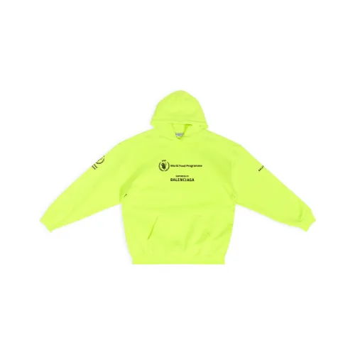 Balenciaga x WFP Неоново-желтые Женские Свитшоты