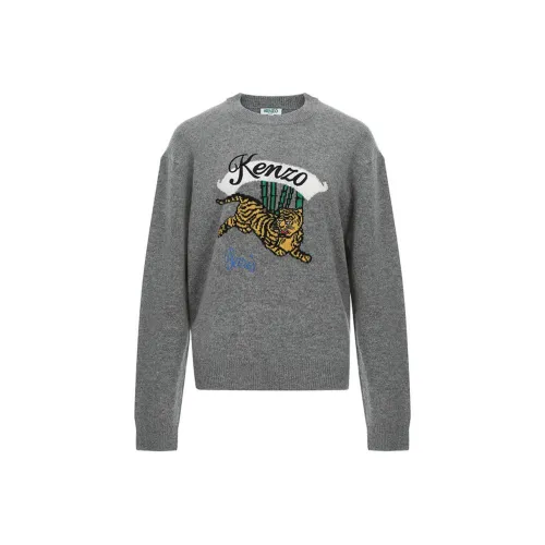KENZO Женские трикотажные голубино-серого цвета