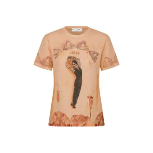 DIOR Бежевые Женские Футболки