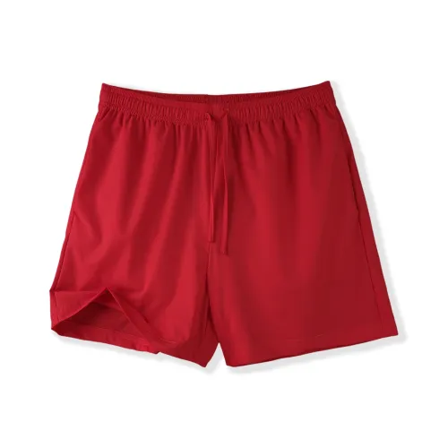 SHANTREE Повседневные шорты унисекс красного цвета