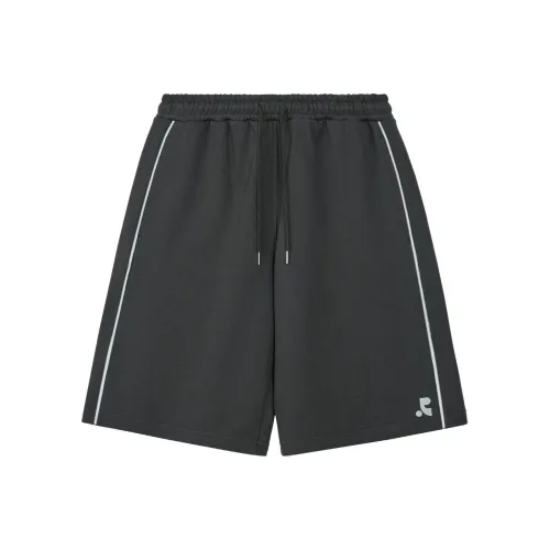 Rest Recreation SS25 PIPING SWEAT SHORTS Повседневные шорты Унисекс CHARCOAL Угольный серый