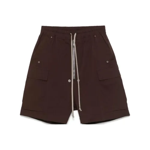 RICK OWENS Men's Everyday Shorts in Rusty Brown