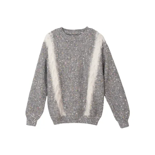 FAWENXIANGZI Свитер Женский Серый