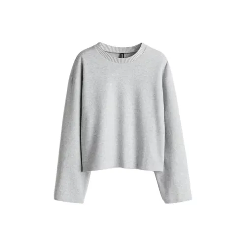 H&M Светло-серые Женские Свитеры