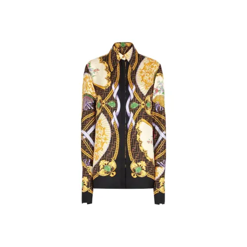 FENDI X VERSACE FENDI X VERSACE SS22 Рубашка Женская Многоцветная
