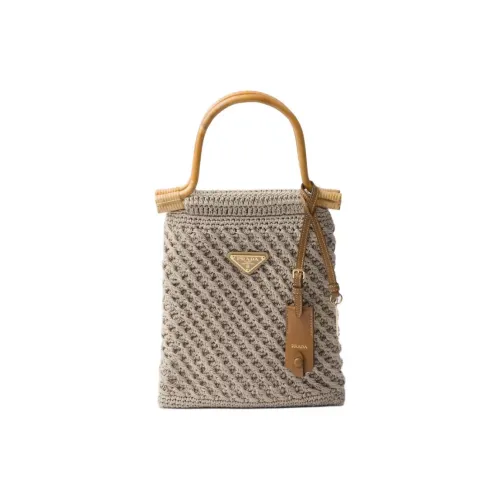 PRADA Cotton Bag Mini Women's Beige