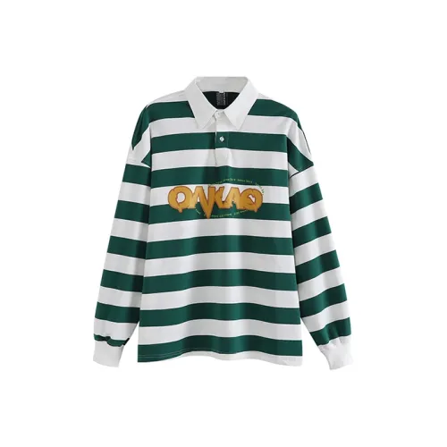 OAKAO Белое унисекс-поло