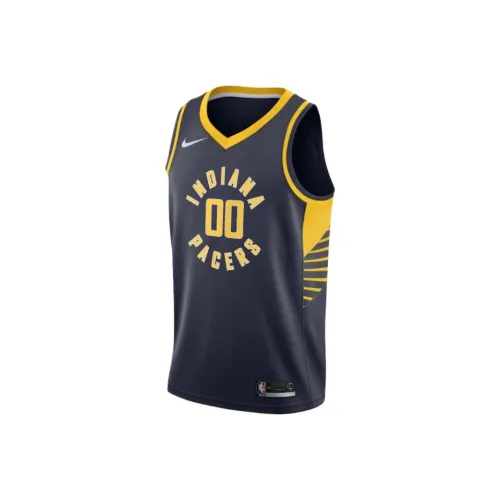 NBA Indiana Pacers Nike Icon Edition Swingman Баскетбольная Джерси Унисекс Морской Синий