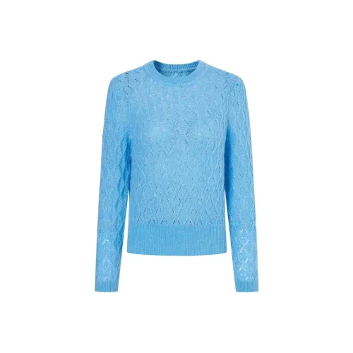 JZ. ANNAKRO Небесно-голубой Женский Свитер