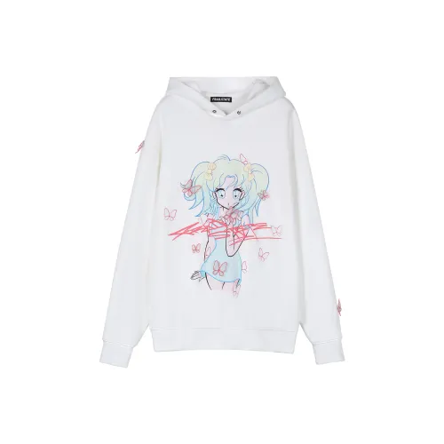 FRAIL STATE С капюшоном свободный крой стандартный свитшот унисекс белый