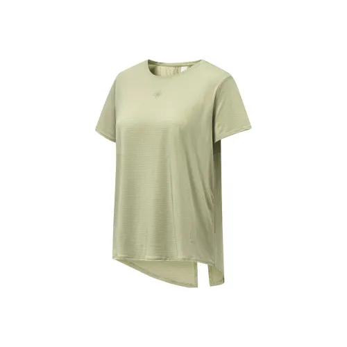 LINING Fitness series Вяз Branch Зеленый Женские T Рубашки