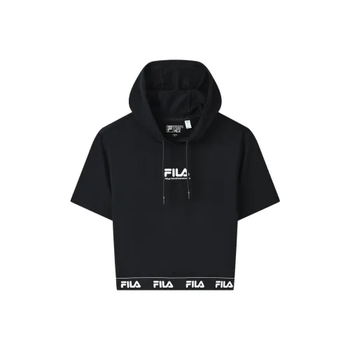 FILA x MAGIC STICK SS23 Комплект с короткими рукавами T-рубашка Женская Черная