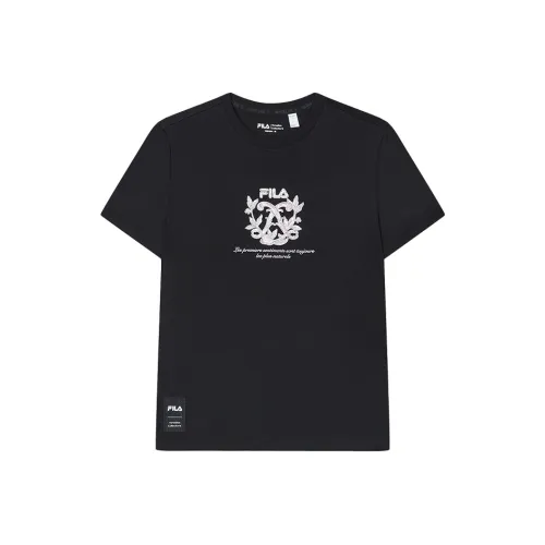 Fila Heritage SS24 Комплект с короткими рукавами T-рубашка Женский Глубокий черный