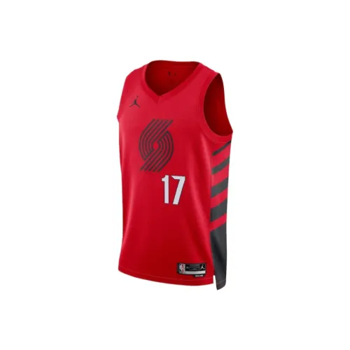 NBA x Jordan Portland Trail Blazers Баскетбольная Джерси Унисекс Красный
