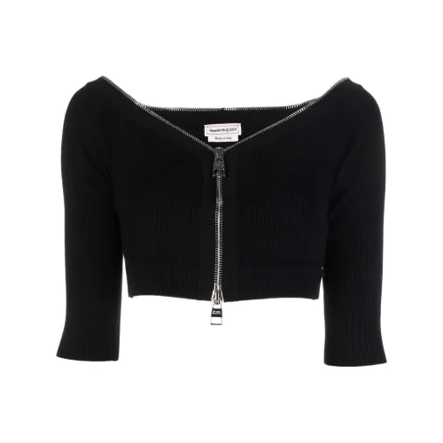 Alexander McQueen Черный Женский Трикотаж
