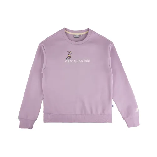 New Balance Светло-фиолетовый Женские Свитшоты