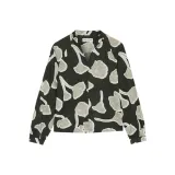 Тёмный чернила зелёный с принтом A52