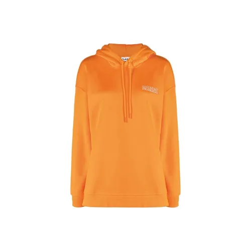 GANNI Апельсин Женские Свитшоты