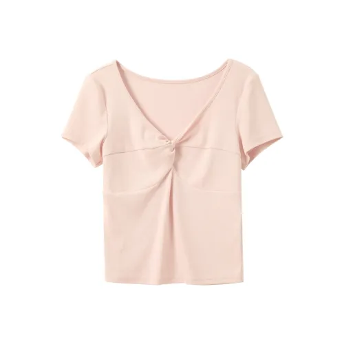 3COLOUR Комплект с короткими рукавами рубашка женский светло-розовый