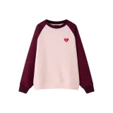 Красно-розовый лоскутный узор